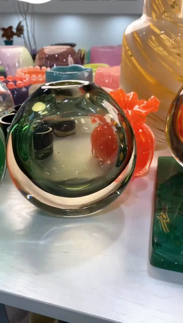 【闪购商品】琉璃慕忆家花瓶微瑕