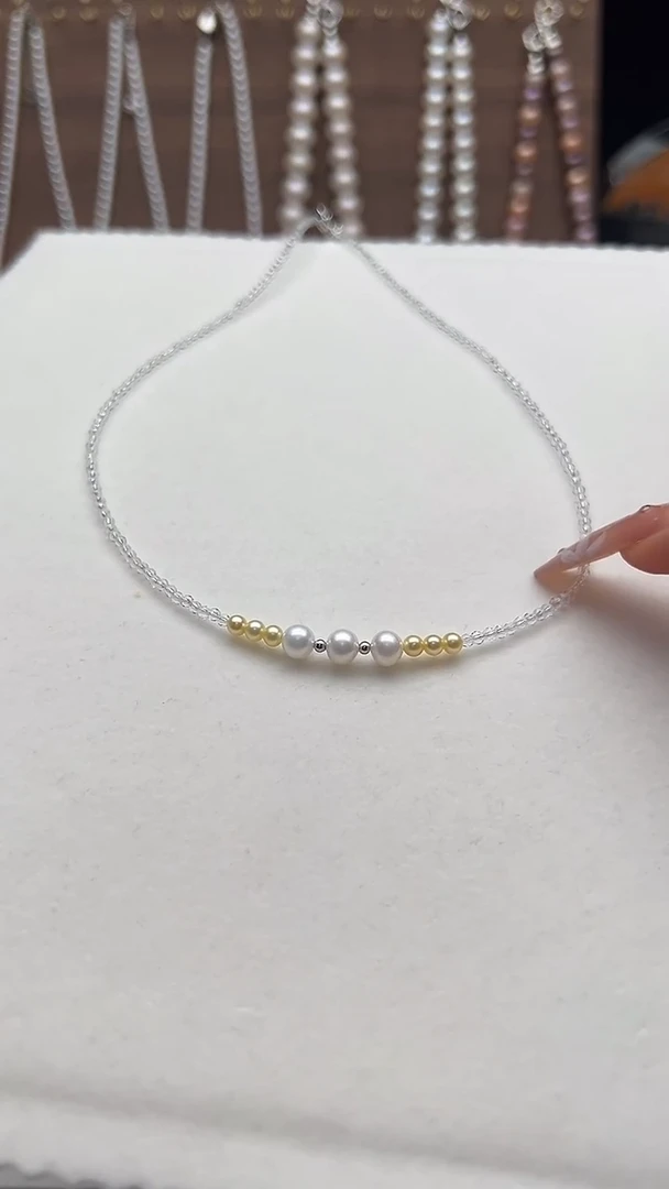 项链钛钢淡水珍珠永丽严选