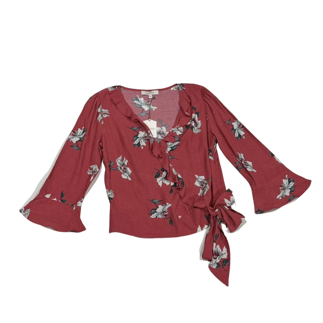 外贸原单粉色花衬衣254171428