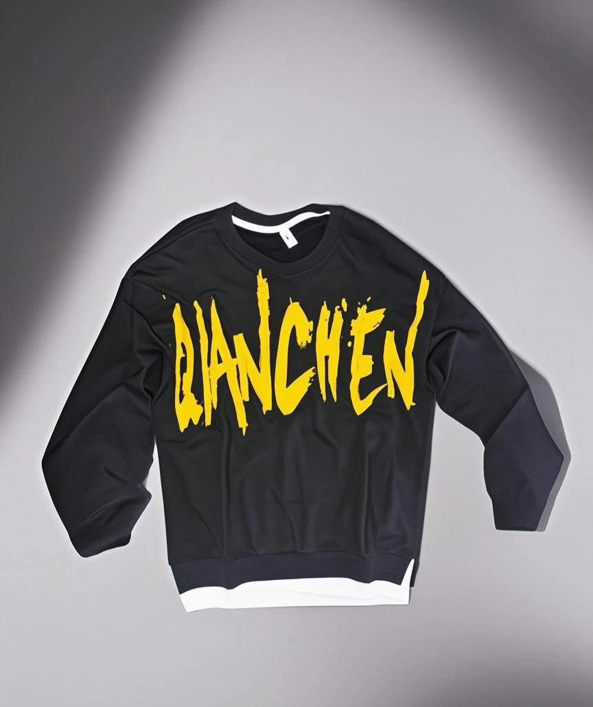 街头潮牌长袖卫衣假两套男款