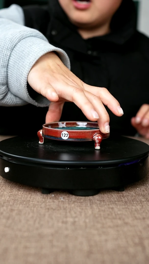 其他瓷122#李盼龙一级品原矿钧瓷三足洗