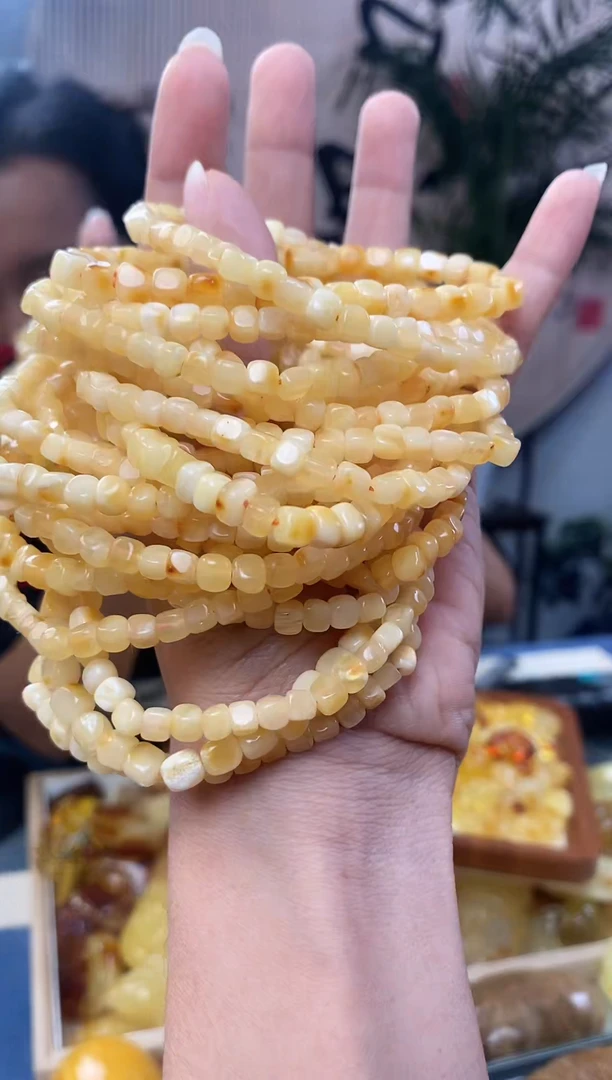 未镶嵌琥珀裸石天然琥珀蜜蜡方糖手串多样性发一