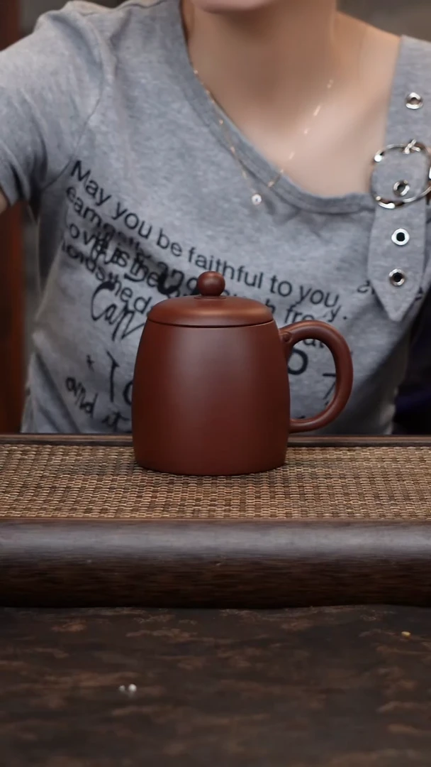 茶杯紫砂秦权底槽青