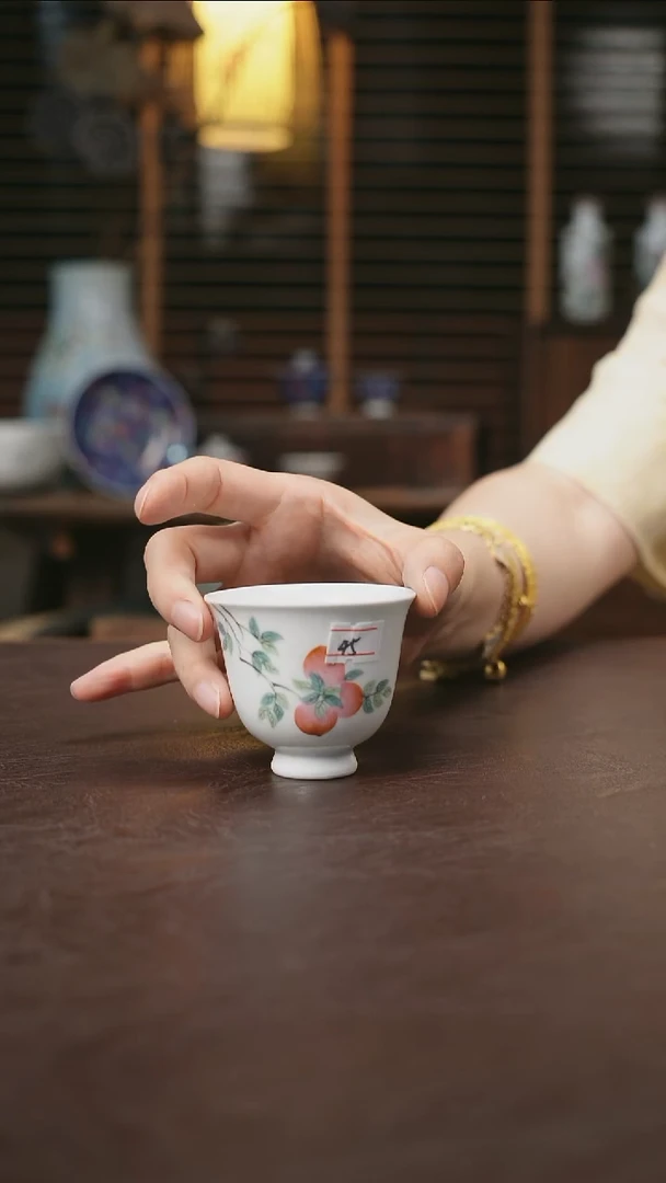 杯景德镇陶瓷杯碗柴烧多人