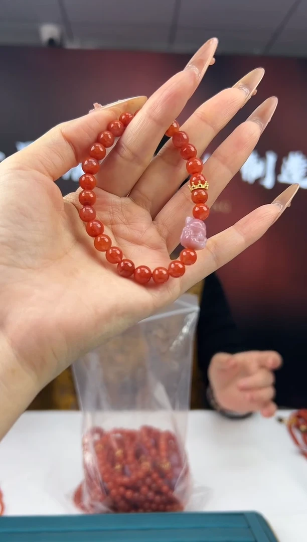 未镶嵌珠串南红玛瑙12.20-7mm（多样式发一）2980985058