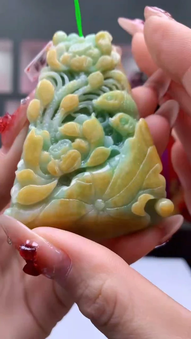 【闪购商品】定制翡翠未镶嵌1052ry-毛货挂件赠珠链29