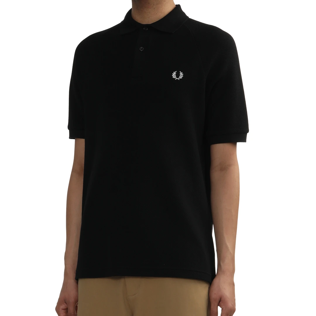 FRED PERRY 25年新品 时尚百搭休闲纯色麦穗Polo衫