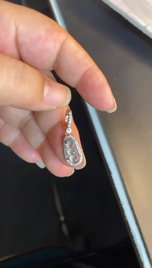 吊坠(不含链)银S925镶嵌翡翠1