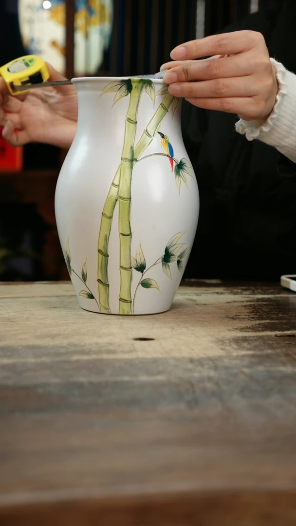 【闪购商品】瓷片景德镇纯手工釉下彩精品花瓶