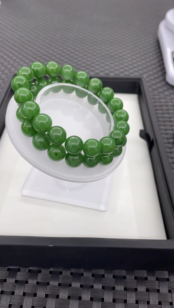 手串未镶嵌和田玉微矿点（多样性发一件）S1990