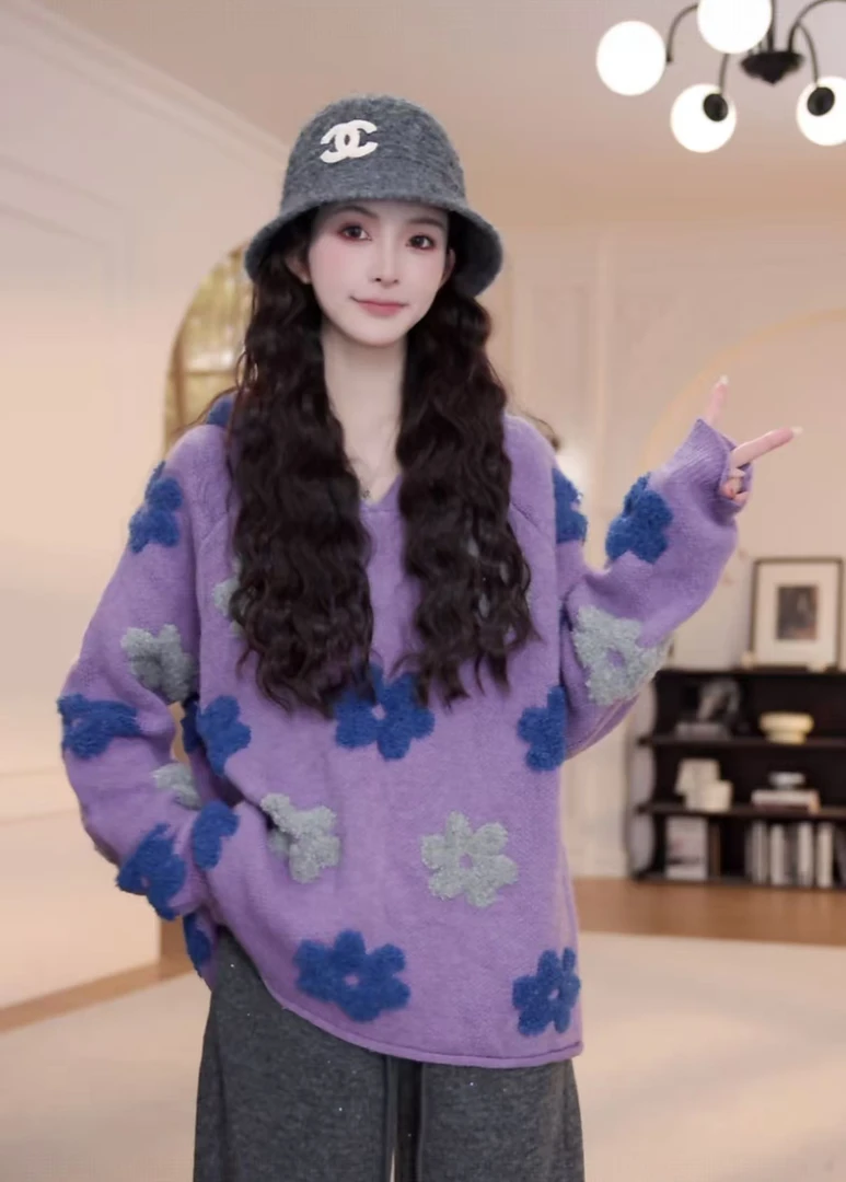 【YANYAN】早秋新款钩花连帽毛衣长袖YY-8952