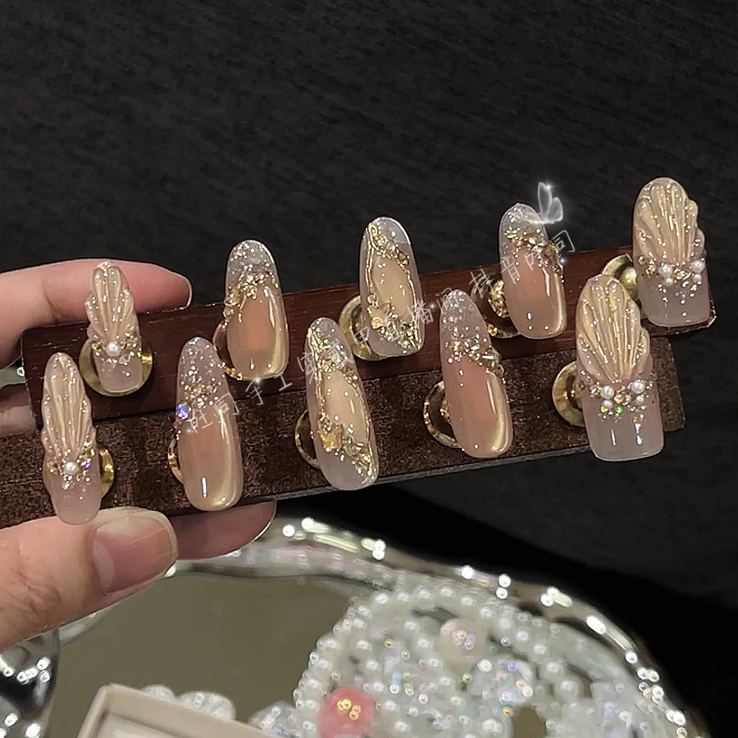 【我的楼兰】纯手工穿戴甲美甲可拆卸穿戴式持久反复使用 da