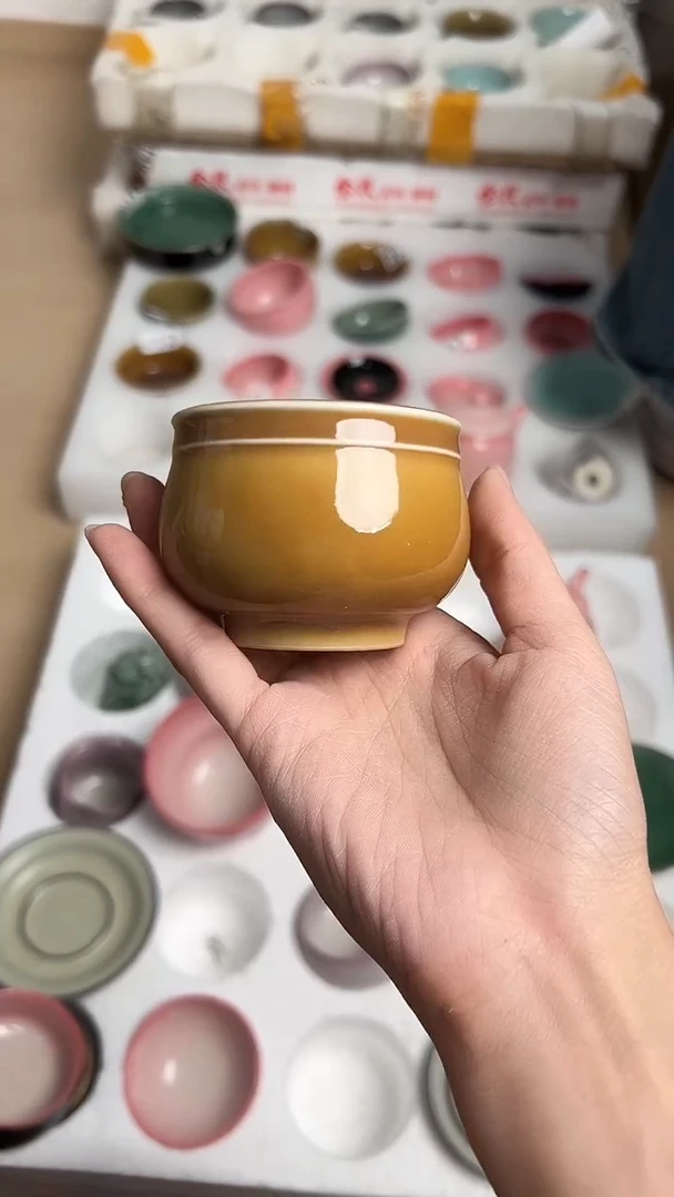 龙泉云间青瓷小米茶器