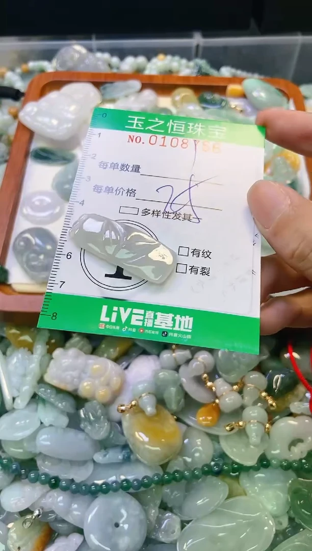 翡翠未镶嵌颈饰闪购0108756