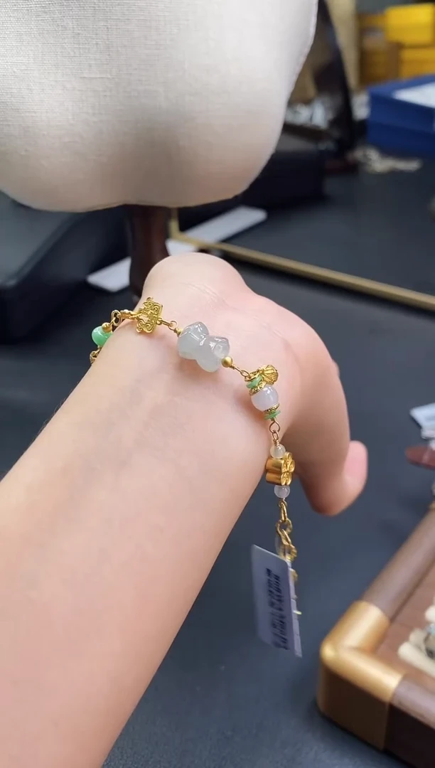 颈饰银S925镶嵌翡翠3159