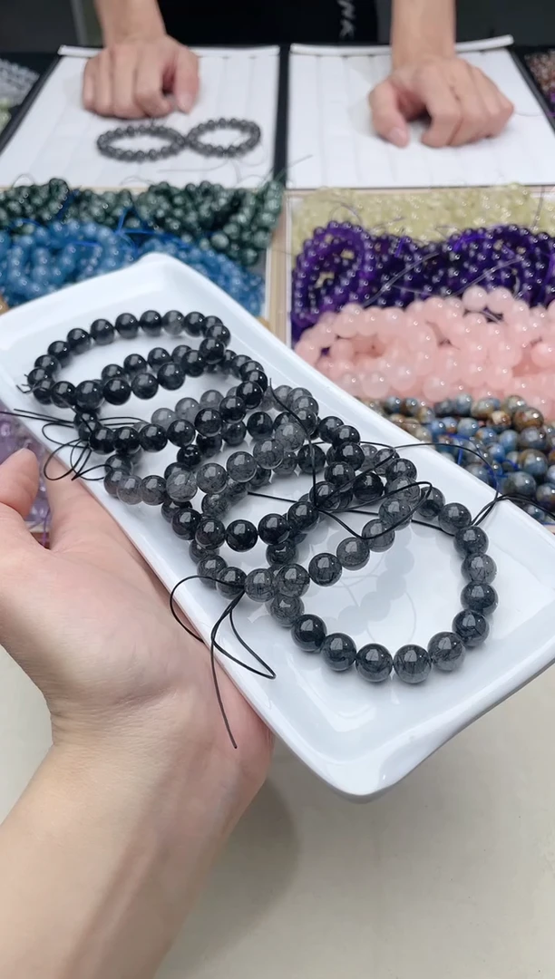 【闪购商品】水晶手链未镶嵌黑发800