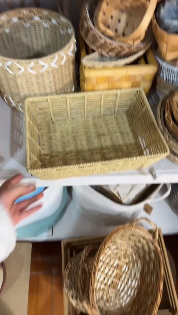 暴****?微瑕捡漏 纸编长方形筐