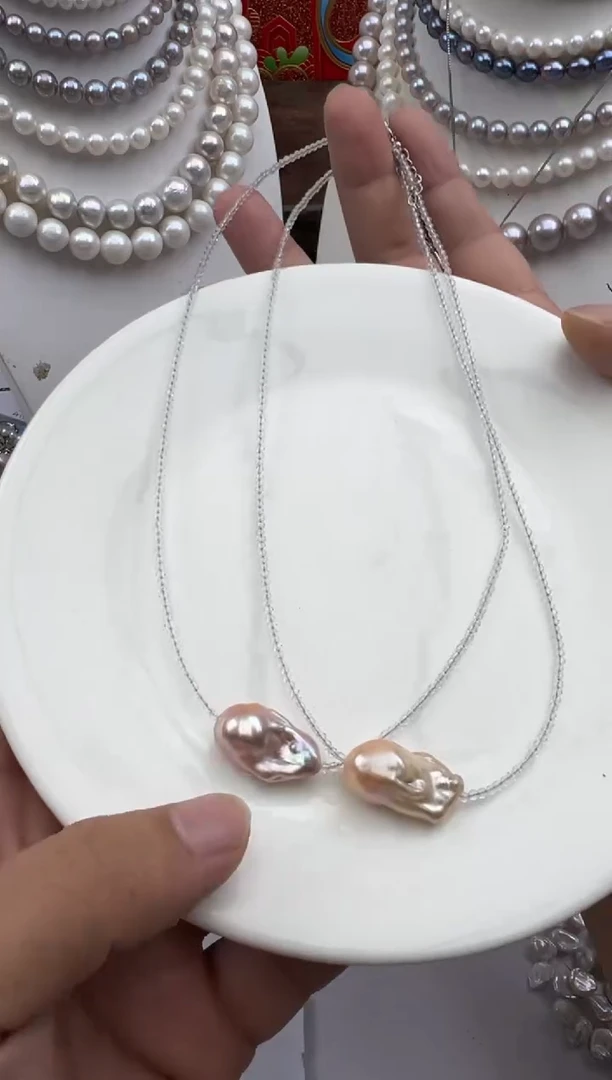 淡水珍珠未镶嵌颈饰1