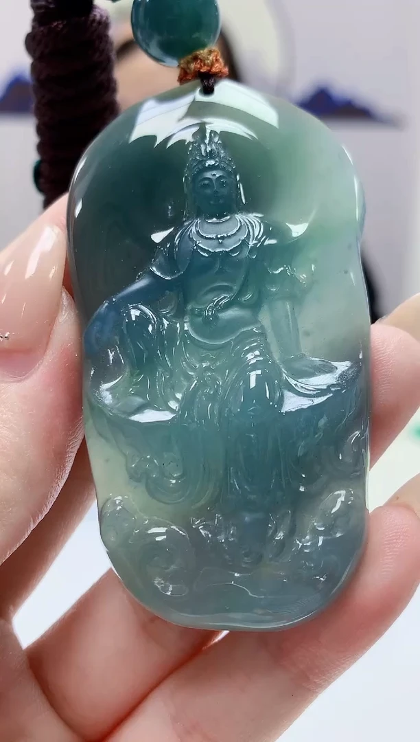 定制翡翠未镶嵌4852jw-毛货挂件60