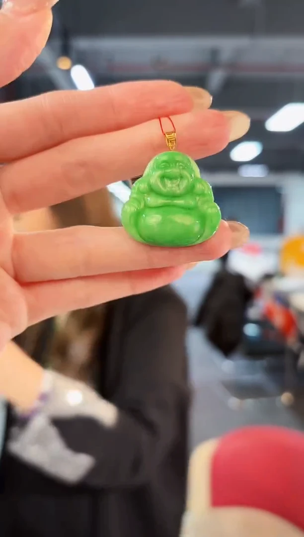 【闪购商品】翡翠颈饰18K金镶嵌缅料A货/支持复检/一件