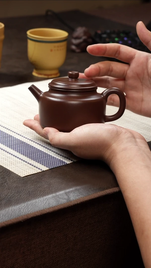 茶壶紫砂德钟 紫泥 200cc