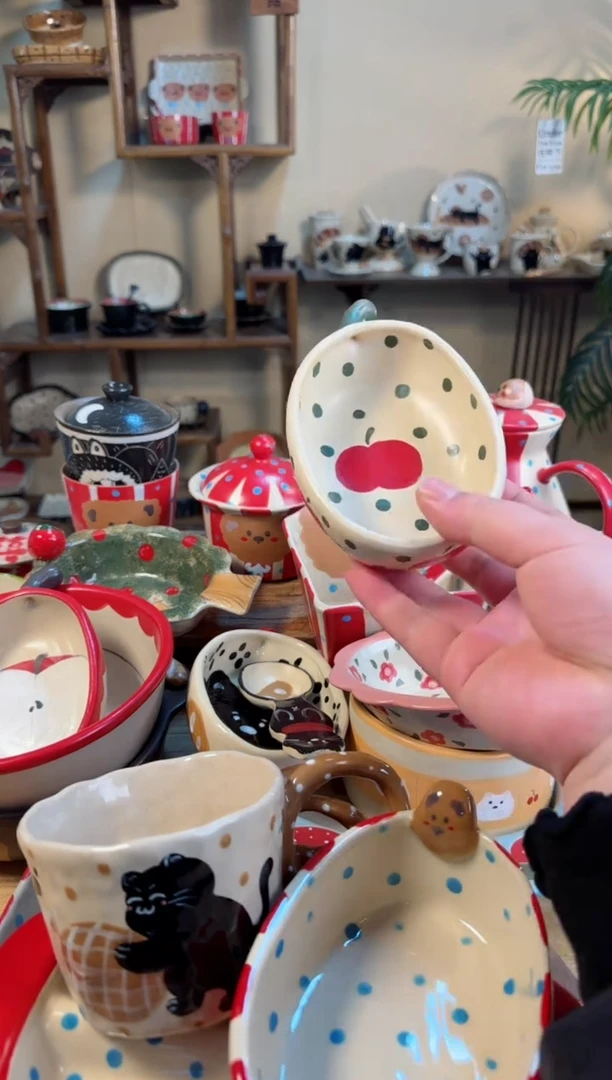 【闪购商品】苹果碗高温瓷器瓷器