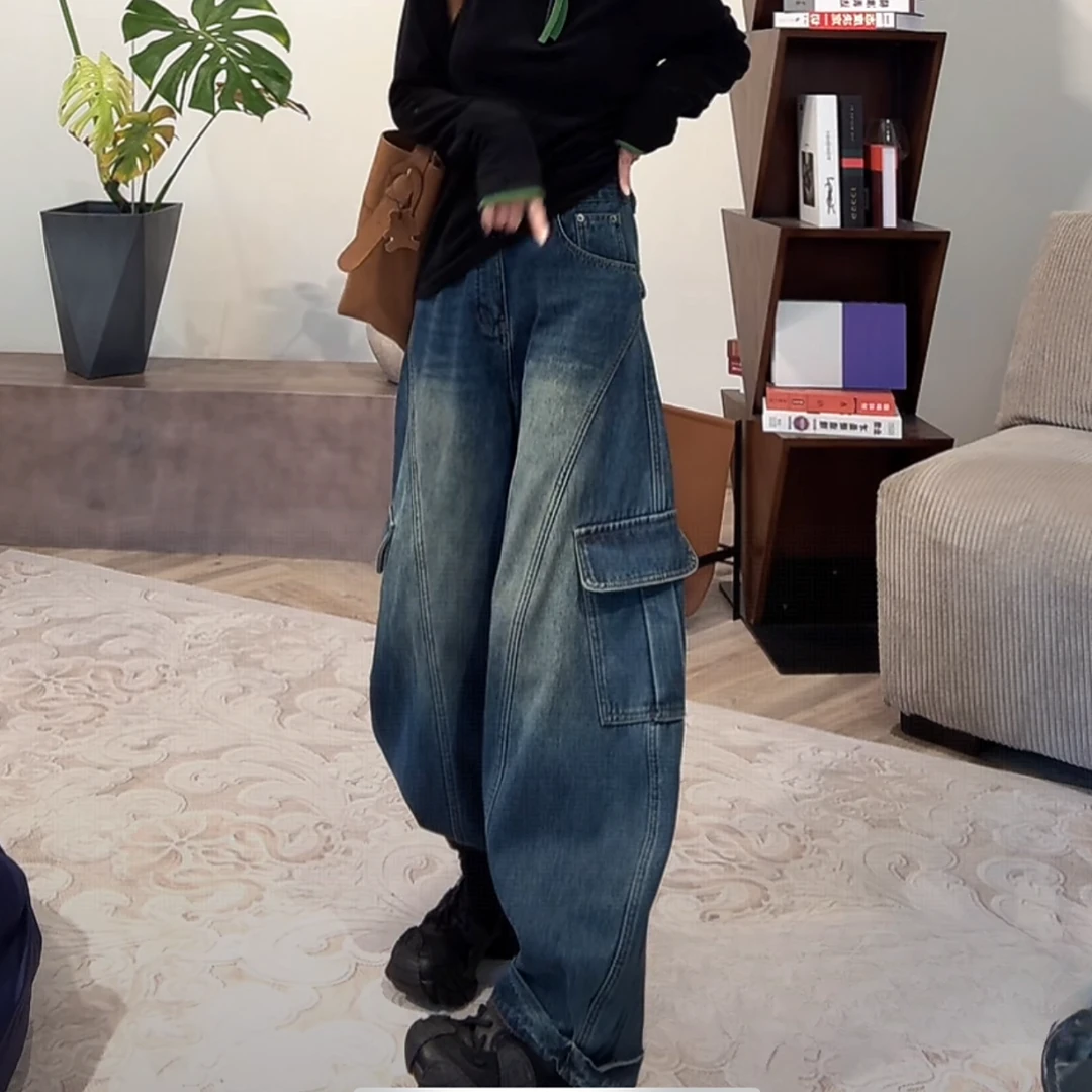 ZUOXIAOQI工装加绒牛仔裤22（裤长102）