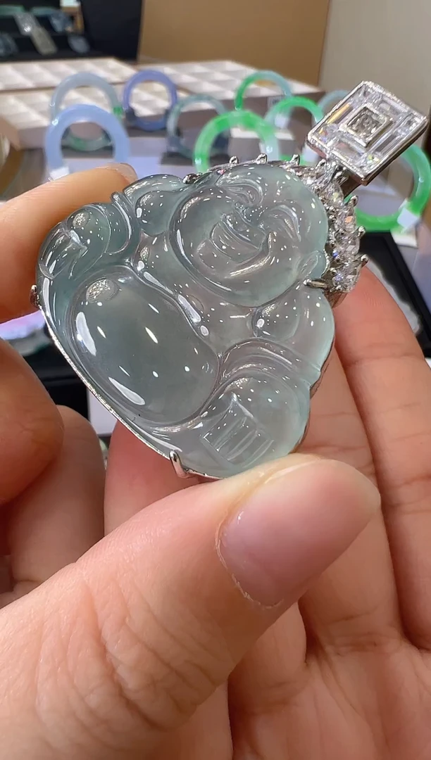 吊坠(不含链)合金翡翠天然A货翡翠多样性发其一LBA07