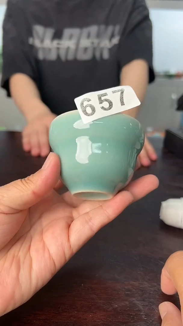 龙泉云间青瓷小米茶器