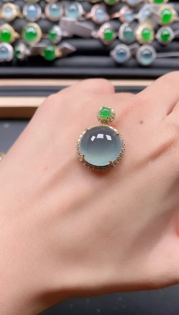 银S925镶嵌戒指翡翠111111