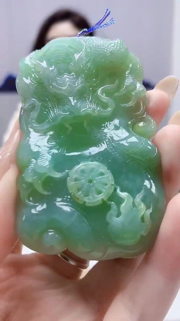 未镶嵌定制翡翠4829DD-毛货挂件149