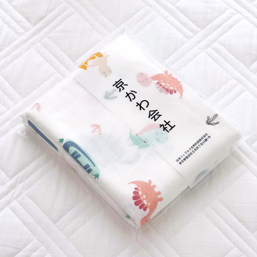 【京かわ会社】单人盖毯120*150cm 绿恐龙