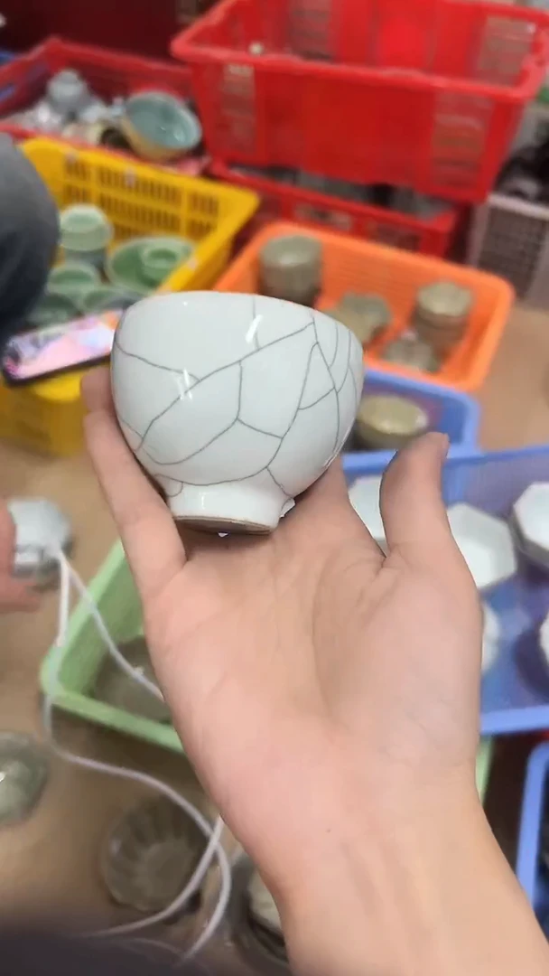龙泉云间青瓷小米茶器
