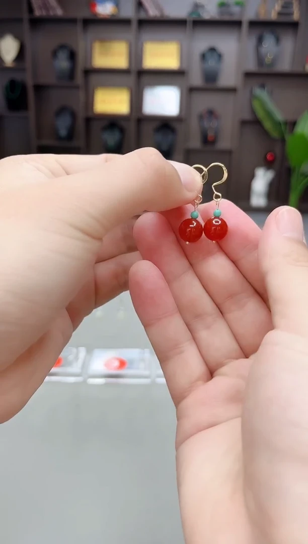 未镶嵌耳饰玛瑙/玉髓424000