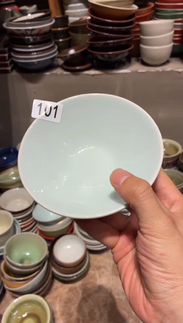 瓷片小**姨101影青斗笠小碗6个