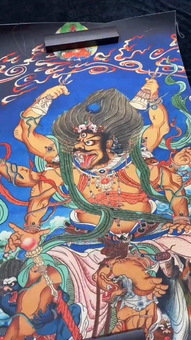 装裱画手绘唐卡藏艺阁TK16080