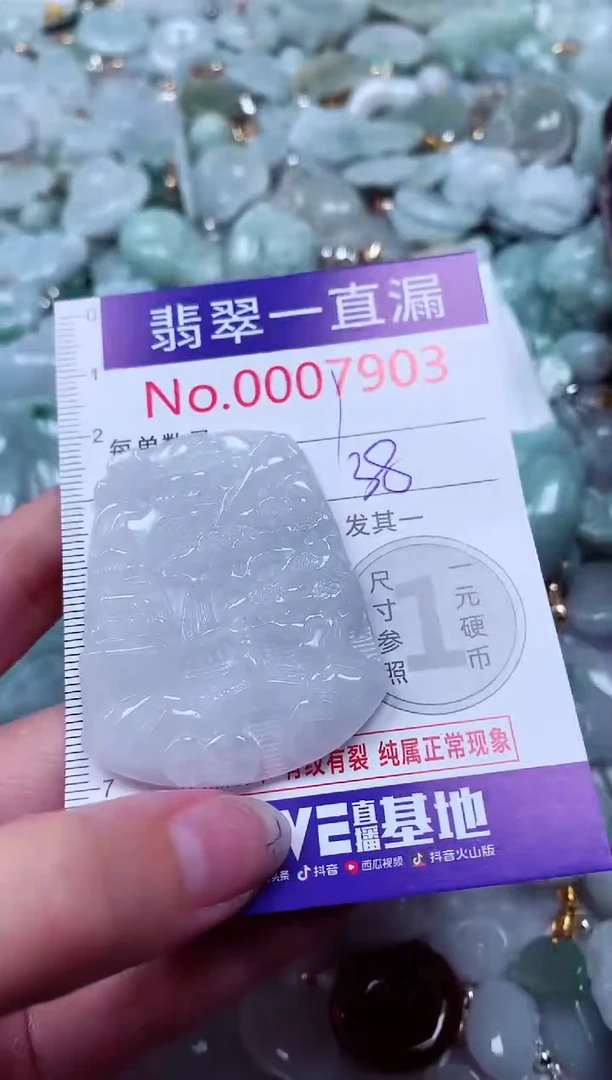 吊坠(不含链)未镶嵌翡翠7903