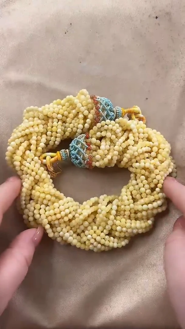 琥珀颈饰未镶嵌项链