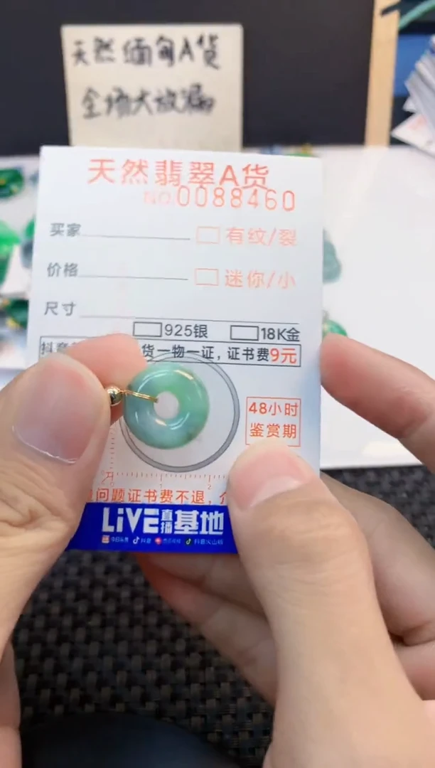 翡翠未镶嵌吊坠(不含链)1