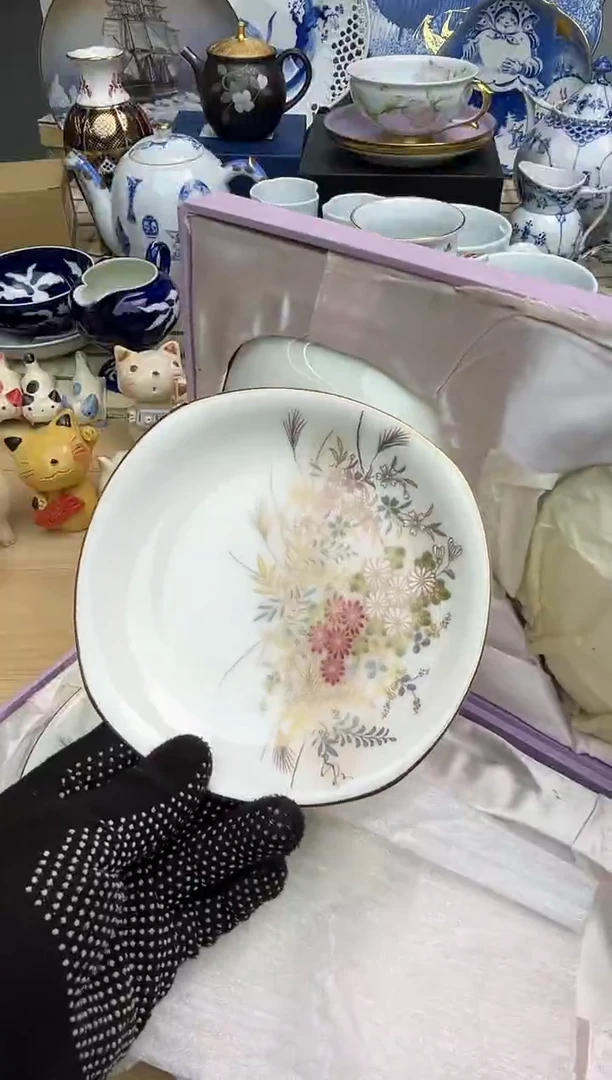5只中古回流瓷器，谨慎参拍！