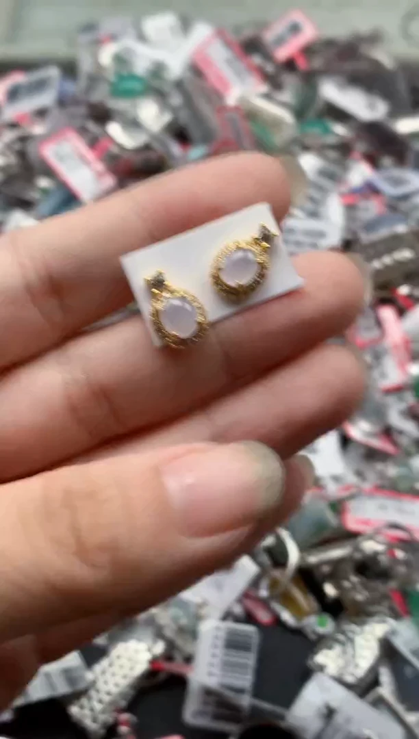 银S925镶嵌戒指翡翠天然A货缅甸翡翠
