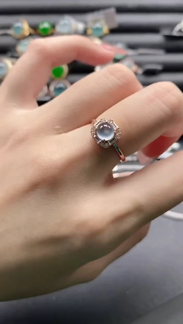 【闪购商品】翡翠戒指银S925镶嵌11111