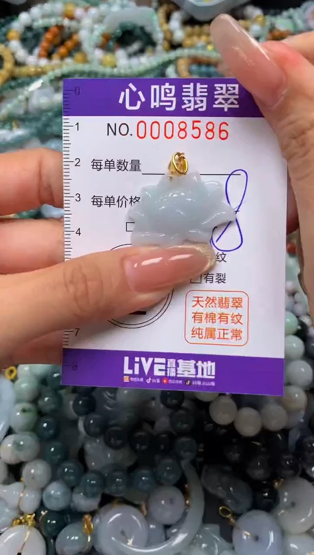 翡翠未镶嵌颈饰闪购008586