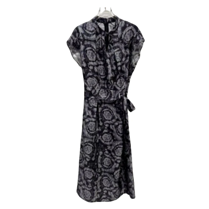 【钱老板推荐】连衣裙法式设计师长裙优雅收腰复古L7092