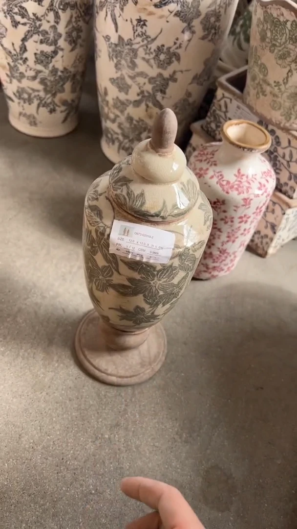 【闪购商品】陶瓷花盆高32.5cm内口5cm