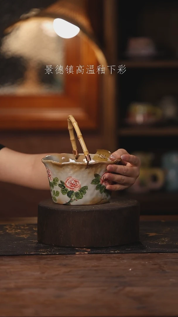 陶瓷景德镇高温釉下手绘陶瓷143