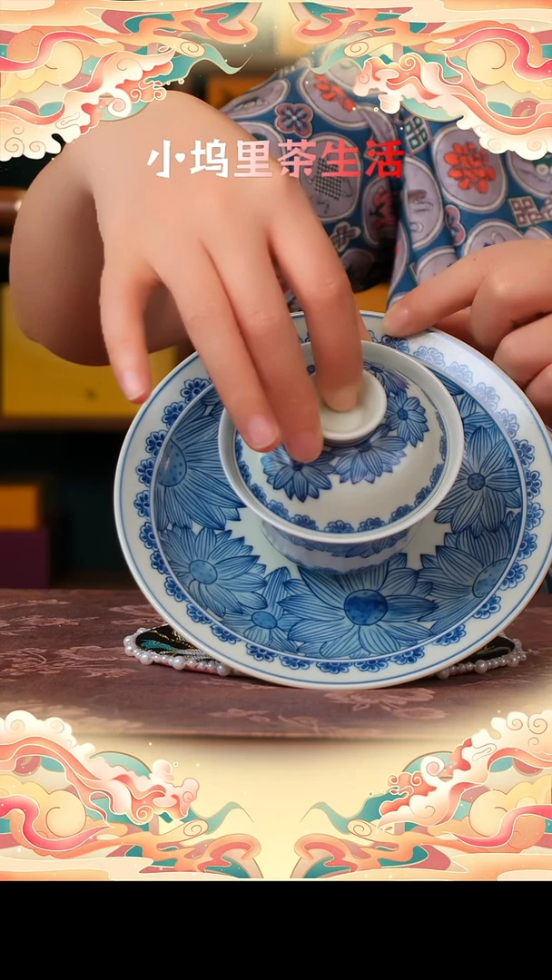 摆件觅纤柴窑 向日葵 壶承