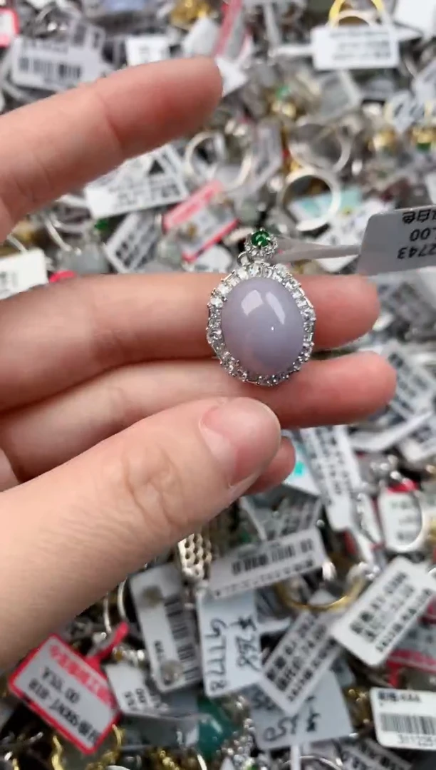 银S925镶嵌戒指翡翠111   6