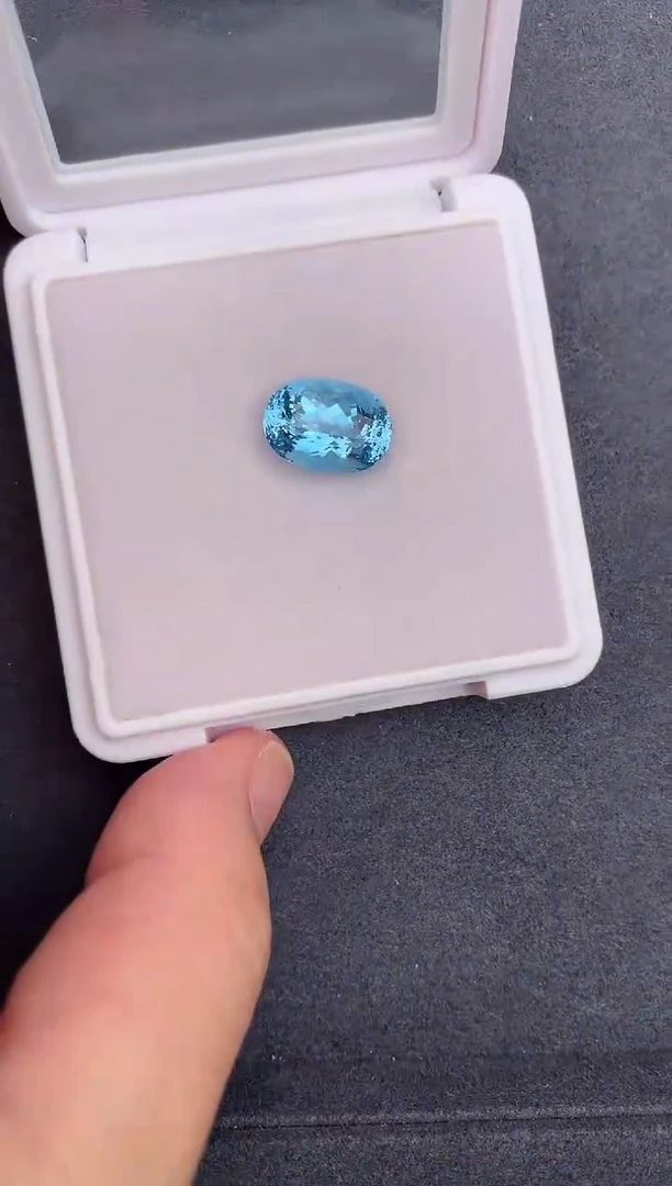 【闪购商品】海蓝宝石裸石未镶嵌5.7ct海蓝宝