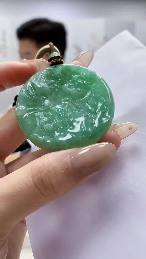 未镶嵌定制翡翠4917lr-毛货挂件93